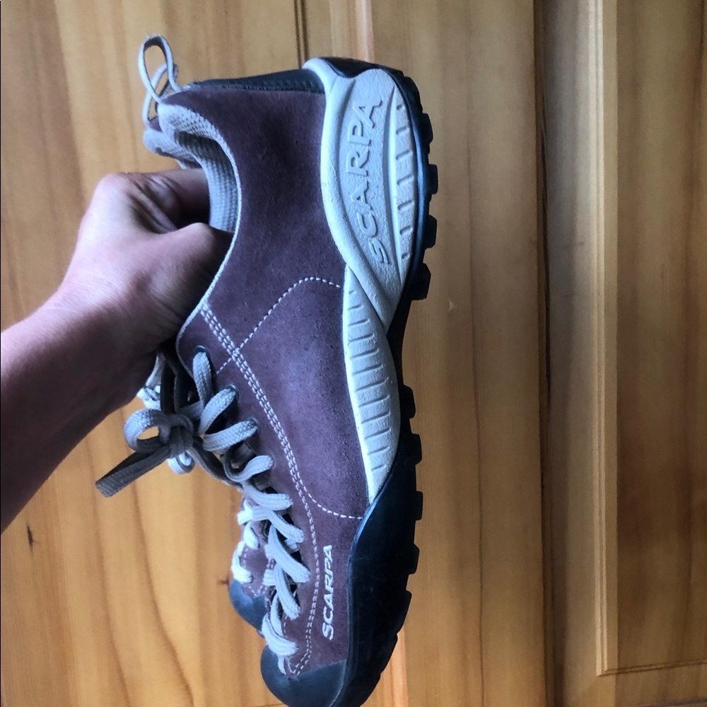 Scarpa Brown and White Outdoor Shoes